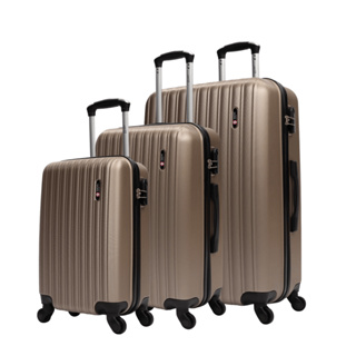 Conjunto de malas de viagem PMG Londres Swiss Move Champagne em Oferta na Shopee