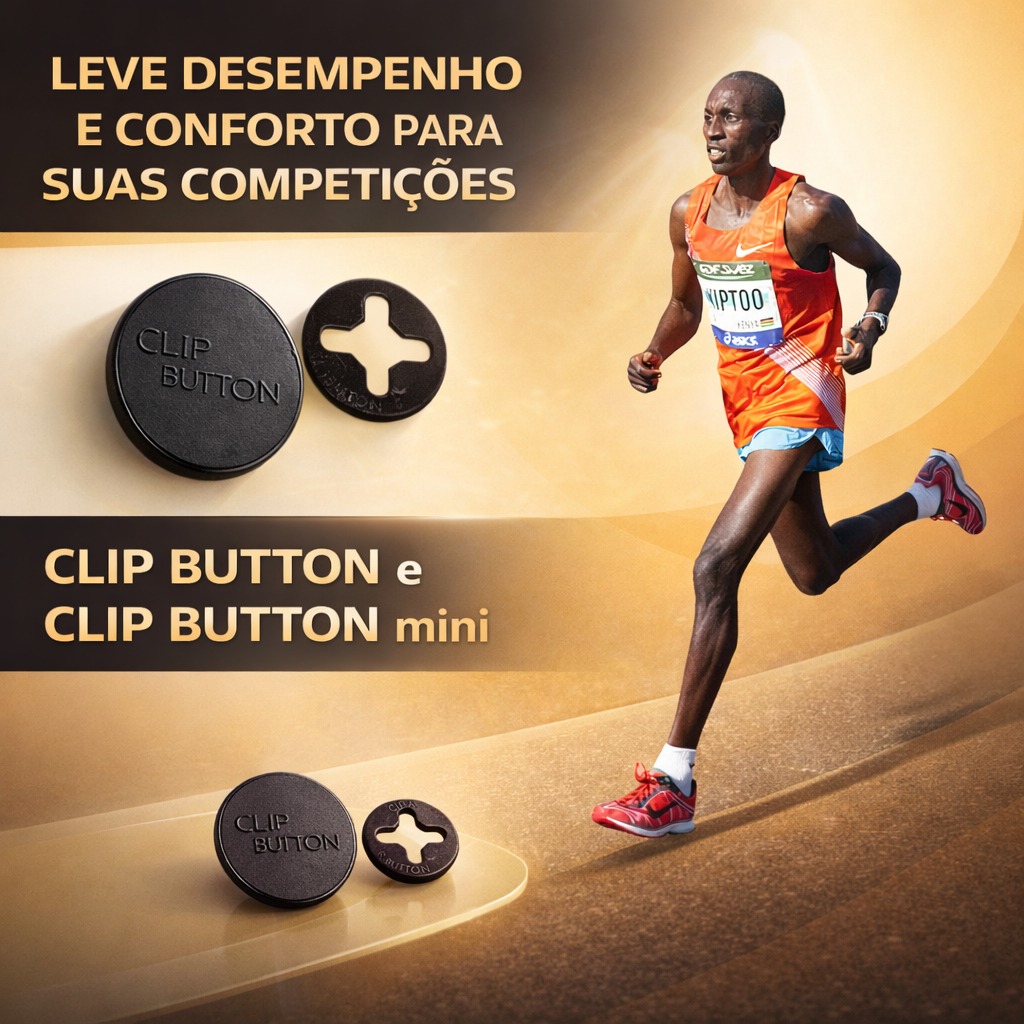 Clip Button, Prendedor, Número Peito Corrida Atletismo Clip Fixador, Maratona, Bóton de Pressão em Oferta na Shopee