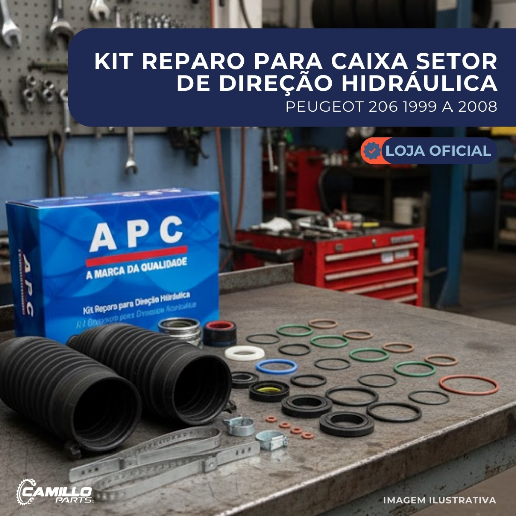 Reparo Caixa Direção Hidraulica Peugeot 206 207 307 Original Completo Coifas em Oferta na Shopee