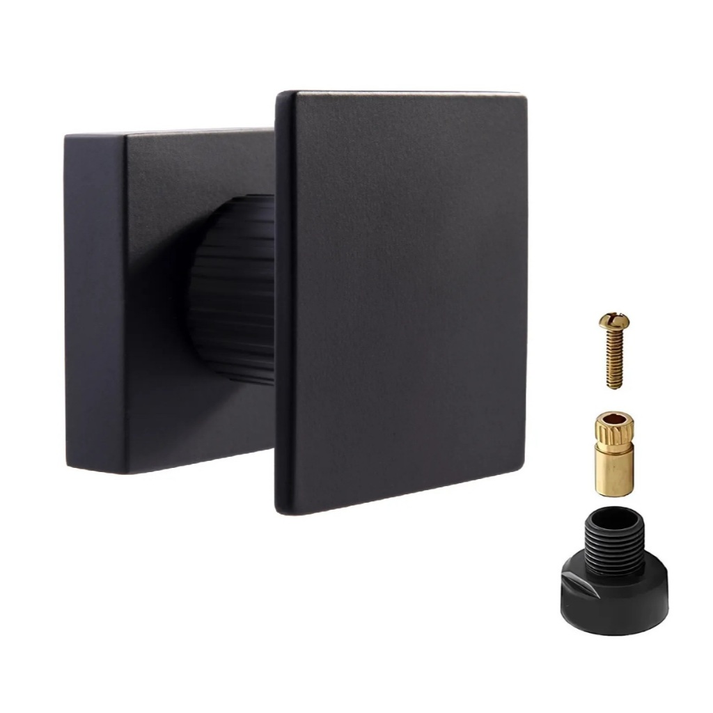 Acabamento Para Registro Cogumelo Quadrado Slim Deca Docol 1/2, 3/4 E 1' Preto em Oferta na Shopee