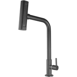 Torneira Gourmet Cuba Cozinha Pia 1/2 Inox 4 Jatos Preto Fosco