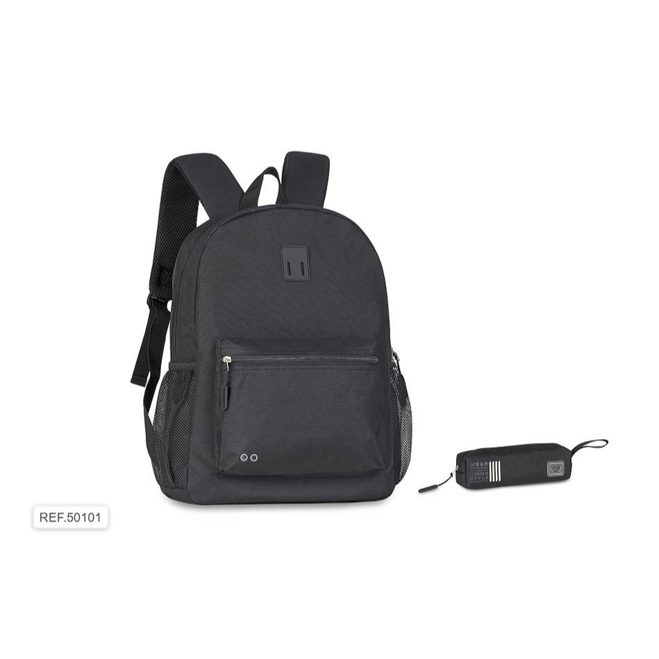Kit Mochila de Costas + Estojo Escolar Infantil (50101)