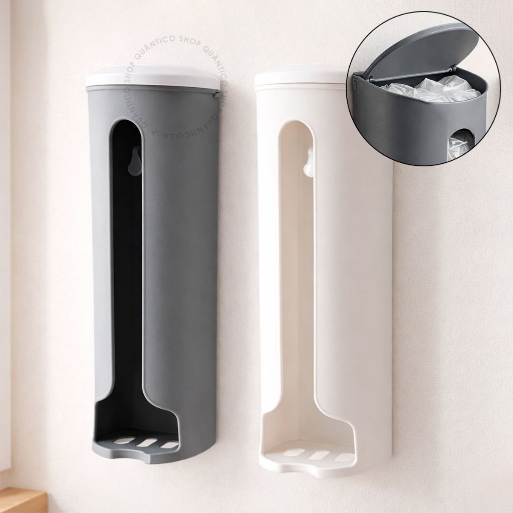 Suporte Sacola de Lixo Multiuso Dispenser Parede Puxa Saco Organização Cozinha em Oferta na Shopee
