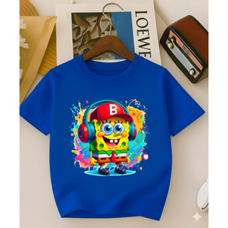 Camiseta infantil unissex Bob Esponja Novidade 2026 camiseta 100% Algodão Envio imediato em Oferta na Shopee