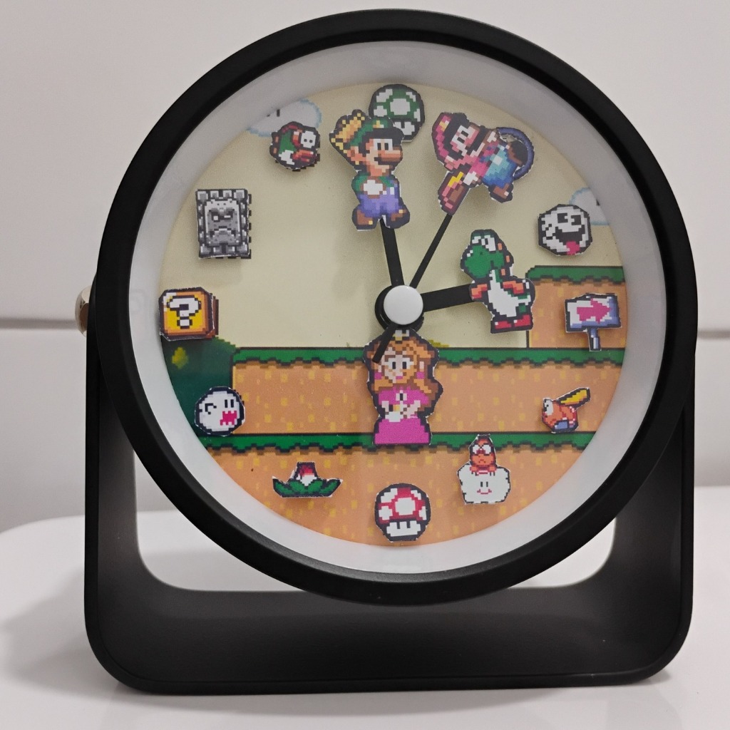 Relógio Analógico Personalizado – Super Mario World exclusivo