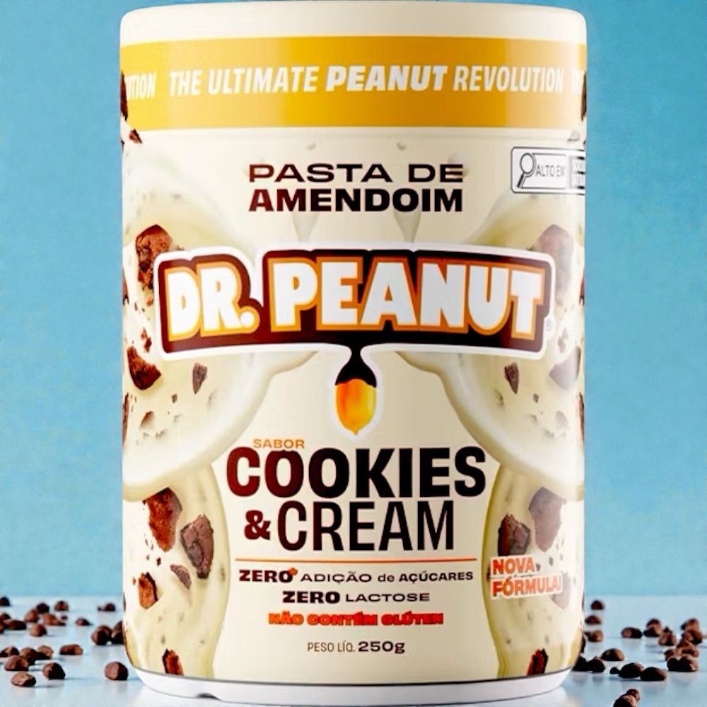 PASTA DE AMEDOIM COOKIES & CREAM 250G DR.PEAUNUT