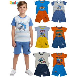 Roupa Infantil para Menino Conjunto Camiseta e Short Verão Fresquinho Escolha o Modelo em Oferta na Shopee