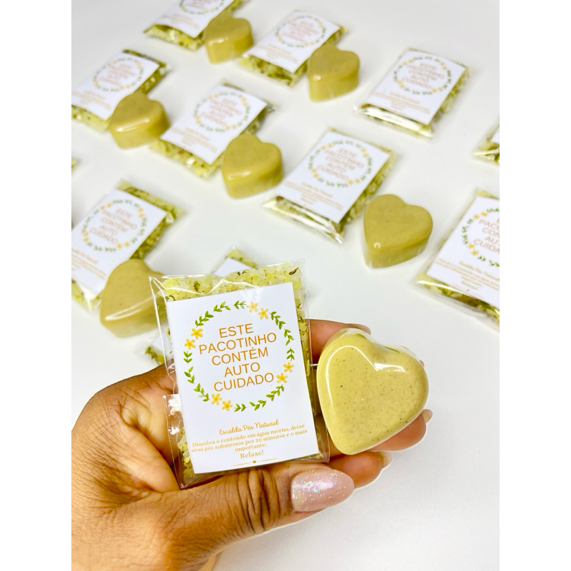 40 unidades escalda pés e sabonete de acafrao Skin care todos os tipos de pele 20 de cada em Oferta na Shopee