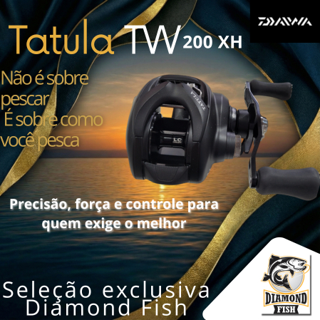 Carretilha Daiwa Tatula 200 2025 | 8.1:1 | 100cm IPT | Nova Geração de Performance