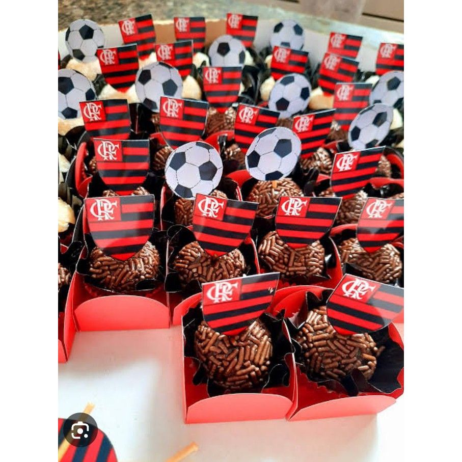 Topo para Docinhos e Cupcake Decoração de Festas Futebol Times