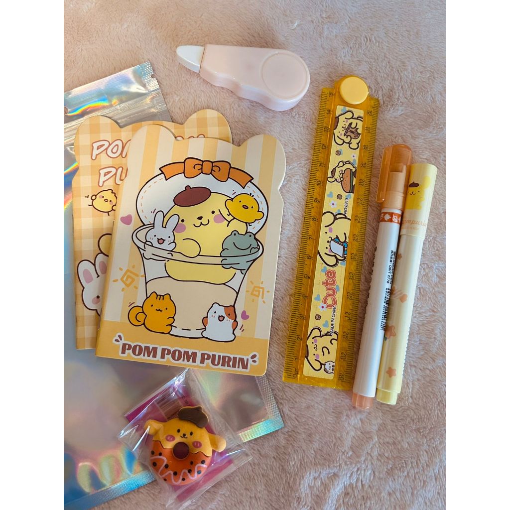 Pacote surpresa Papelaria Sanrio 6 a 8 itens - Hello Kitty, Kuromi, Cinnamoroll, My Melody em Oferta na Shopee