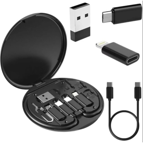 Kit Adaptadores iOS + Micro USB V8 + Type-C KP HM0045 – Universal em Oferta na Shopee