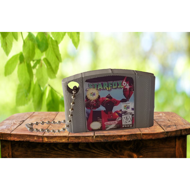 Chaveiro Fita Cartucho N64 Nintendo 64 Star Fox