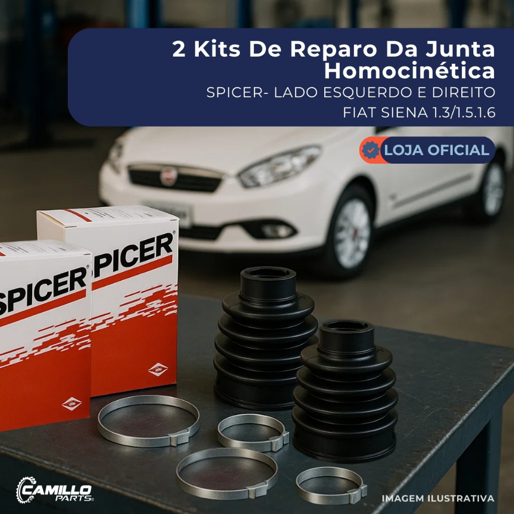 Par Coifa Homocinetica Spicer Dana Fiat Siena Palio Uno Strada Cambio Original em Oferta na Shopee