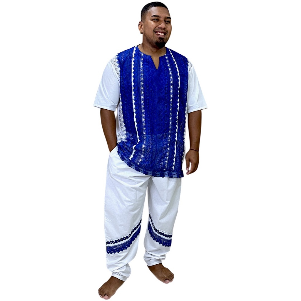 Conjunto Masculino Entremeado  Umbanda E Candomblé várias cores