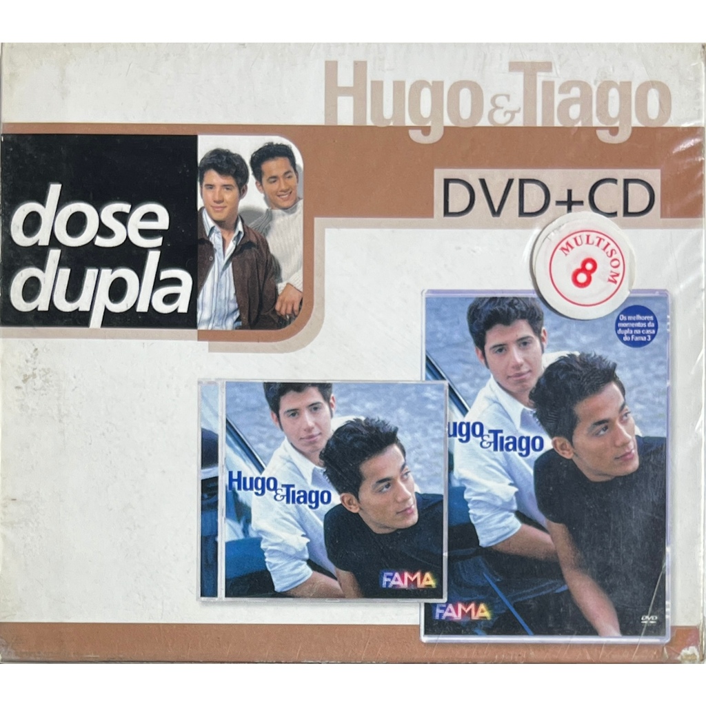 CD + DVD - Hugo & Tiago - Dose Dupla - Original Lacrado
