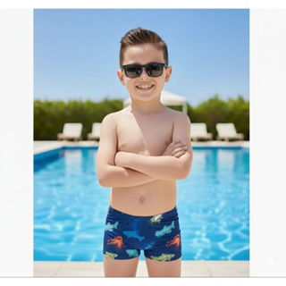 Sunga Boxer Infantil Juvenil Criança Proteção Uv+ Praia Nataçao Short Cueca Sunguinha Lisa Estampada em Oferta na Shopee