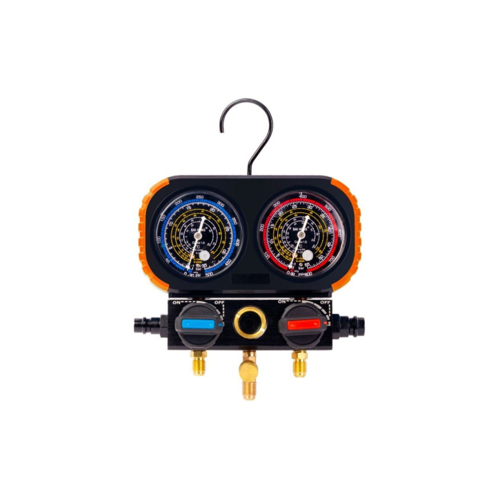 Manifold 2 Vias Premium R134a R22 R32 R410a Sem Mangueiras Lançamento