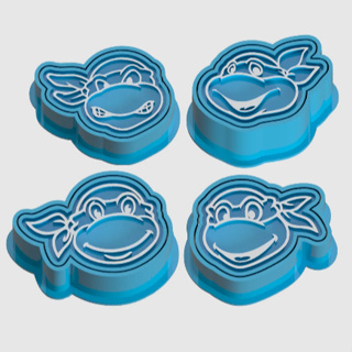 Kit 4 Ejetores De Brigadeiro Tartarugas Ninjas Para Docinhos De Festas Confeitaria Moldes em Oferta na Shopee