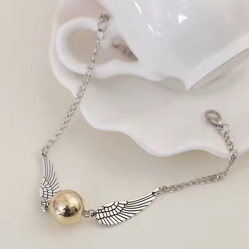 Pulseira Pomo de Ouro Harry Potter Edição Especial Geek Hogwarts Hermione Lord Voldemort Dumbledore Sirius