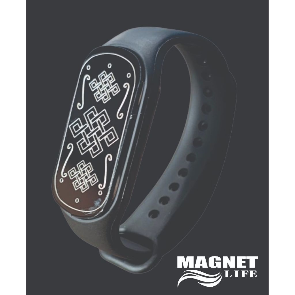 Pulseira magnética saúde e equilibrio com Infra Vermelhos longo , 2 Imãs Neodímio 3.500 gauss e ions negativos