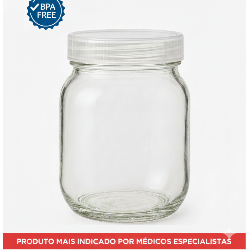 Kit de Pote p/ Leite Materno c/ 04un BPA FREE
