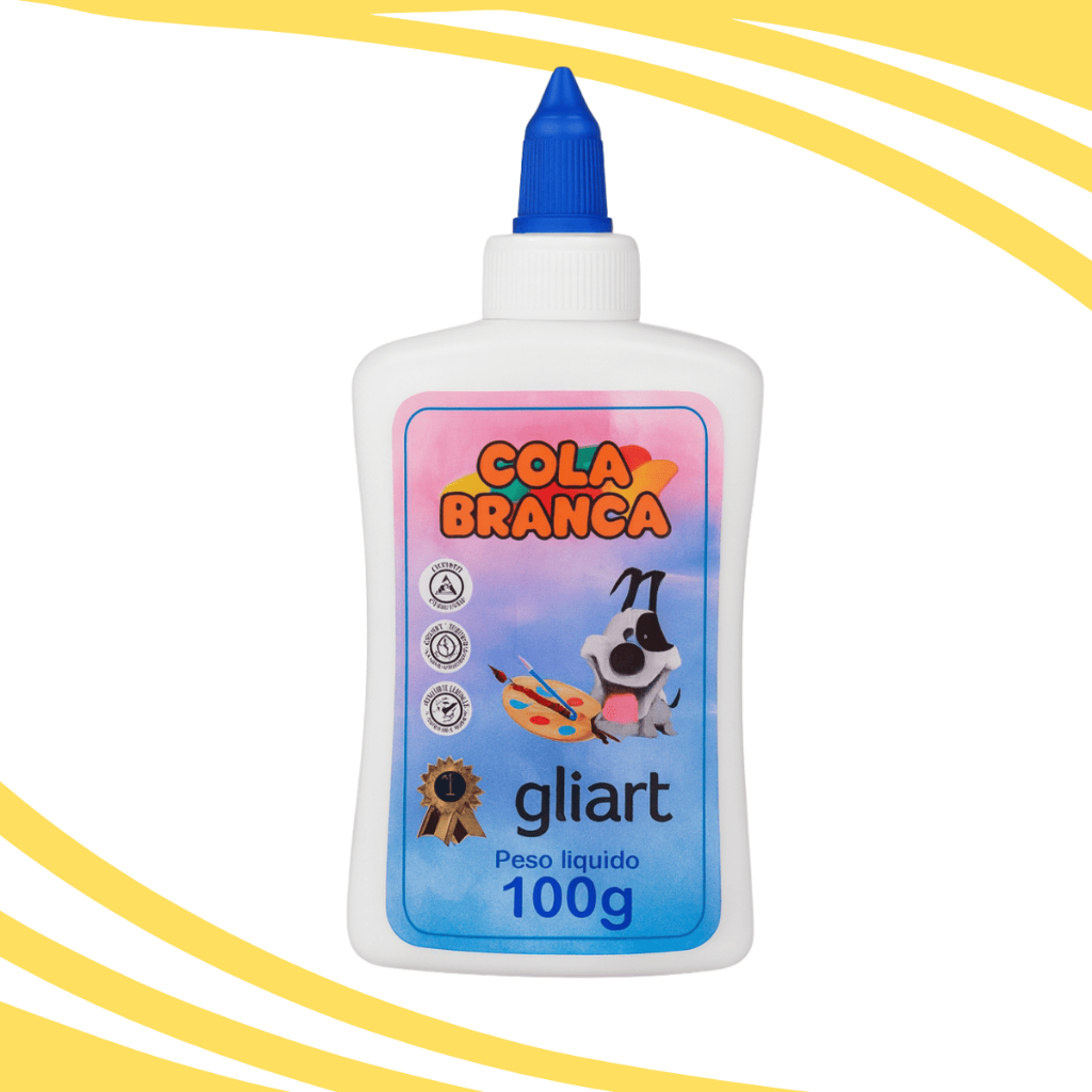 Cola Branca Escolar Pva Líquida Gliart 100g Para Papel Cartolina Papelão Caixa Escolar Tenaz em Oferta na Shopee