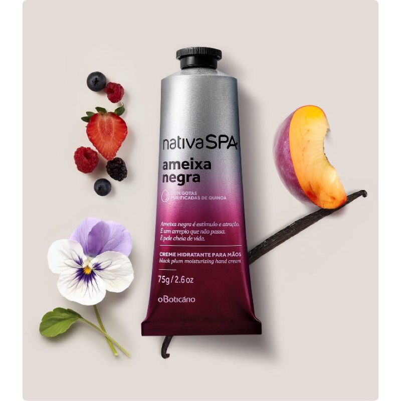 O Boticário Nativa SPA Creme Hidratante Para Mãos (Ameixa, Ameixa Dourada, Ameixa Negra, Cereja Rouge, Lilac)