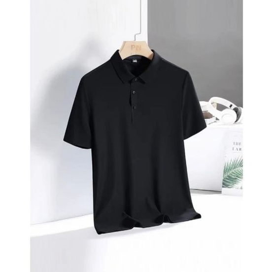 Camisa Polo Tecido Gelado Seda Seca Rapido Verao Casual em Oferta na Shopee