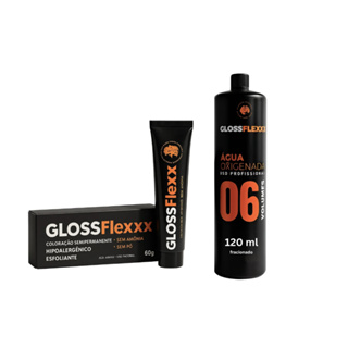 Tintura Gloss Express Flex 60g + Ox 6vol 120ml Fracionado 6 Vol em Oferta na Shopee