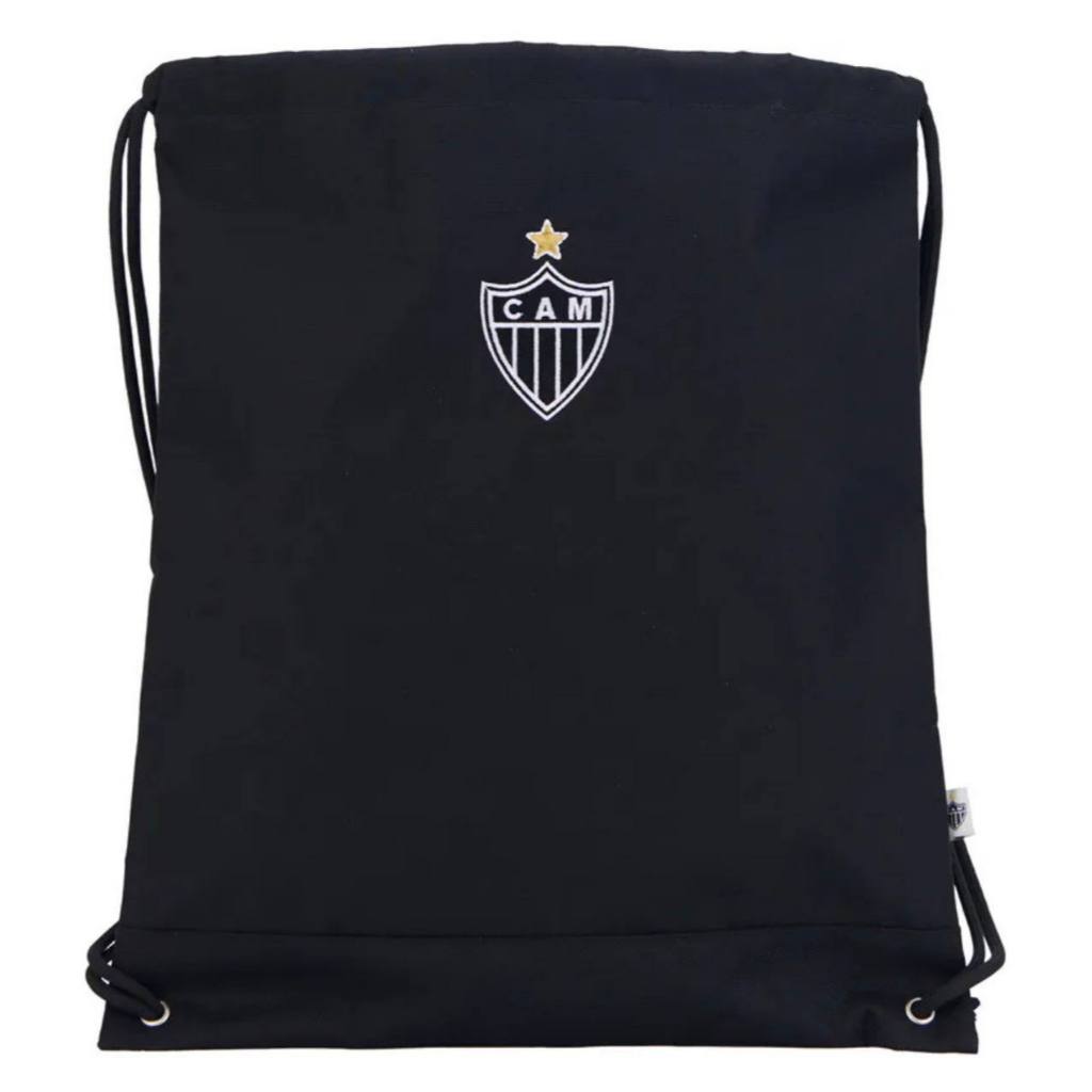 Mochila Saco de Academia Esportiva Atletico Mineiro Preto