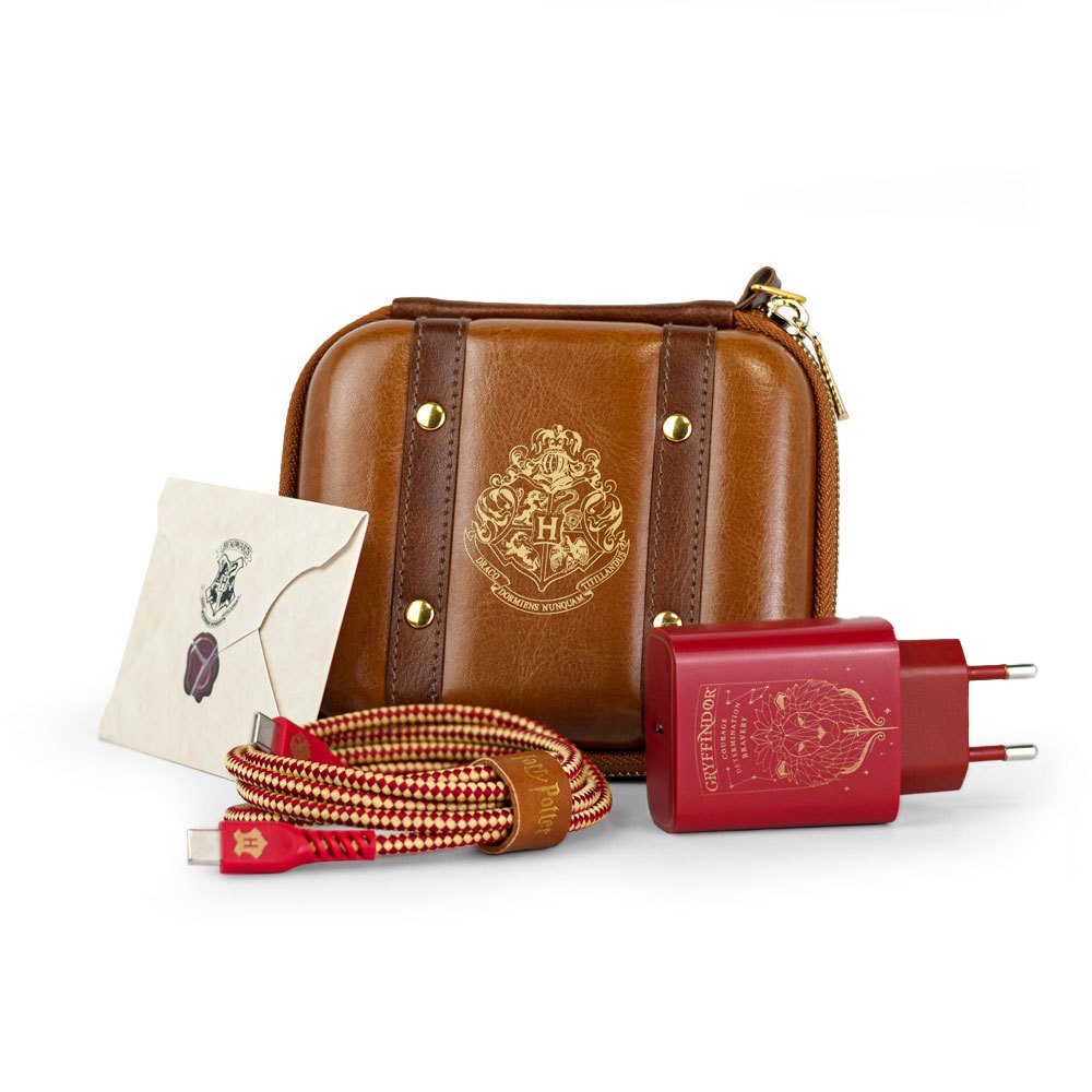 Kit de Carregamento Turbo com Estojo USB-C 33W Vermelho | Grifinória Harry Potter em Oferta na Shopee