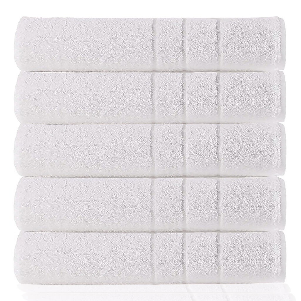 Kit Toalha Rosto Hotel Mônaco Teka Profiline Linha Profissional Spa Pousada Banheiro Lavabo Branca