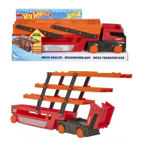 Hot Wheels City Mega Hauler Caminhão Cegonha Para 50 Carrinhos - Mattel