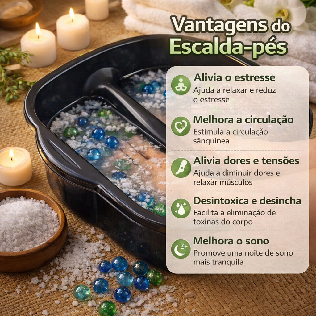 Kit Spa para os Pés com Escalda-Pés Completo