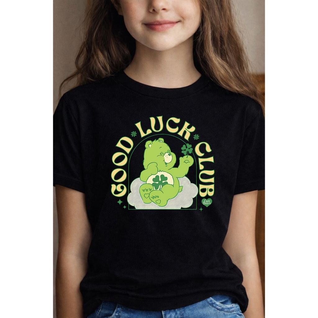 Camiseta Infantil Feminina Ursinho Sorte Estampa Fofo e Divertida 100% Algodão Tamanhos Do 04 ao 16 + ENVIO RÁPIDO