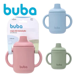 COPO INFANTIL DE TREINAMENTO EM SILICONE BUBA COPINHO DE SILICONE