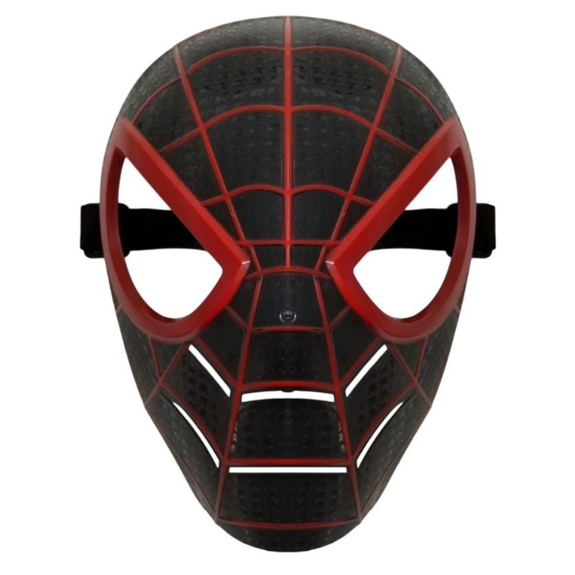 Máscara Preta do Homem Aranha Spider Man Peter Parker Tamanho Adulto para Fantasia de Super Herói