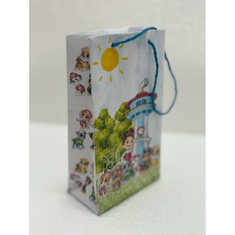 30 SACOLINHA PERSONALIZADA, PATRULHA CANINA AQUARELA