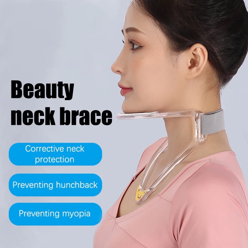 Suporte Cervical Ajustável Corretor Postura Anti Texto Com Suporte Queixo Alívio Dor Cervical Para Escritório e Celular — imagem 2 de 2