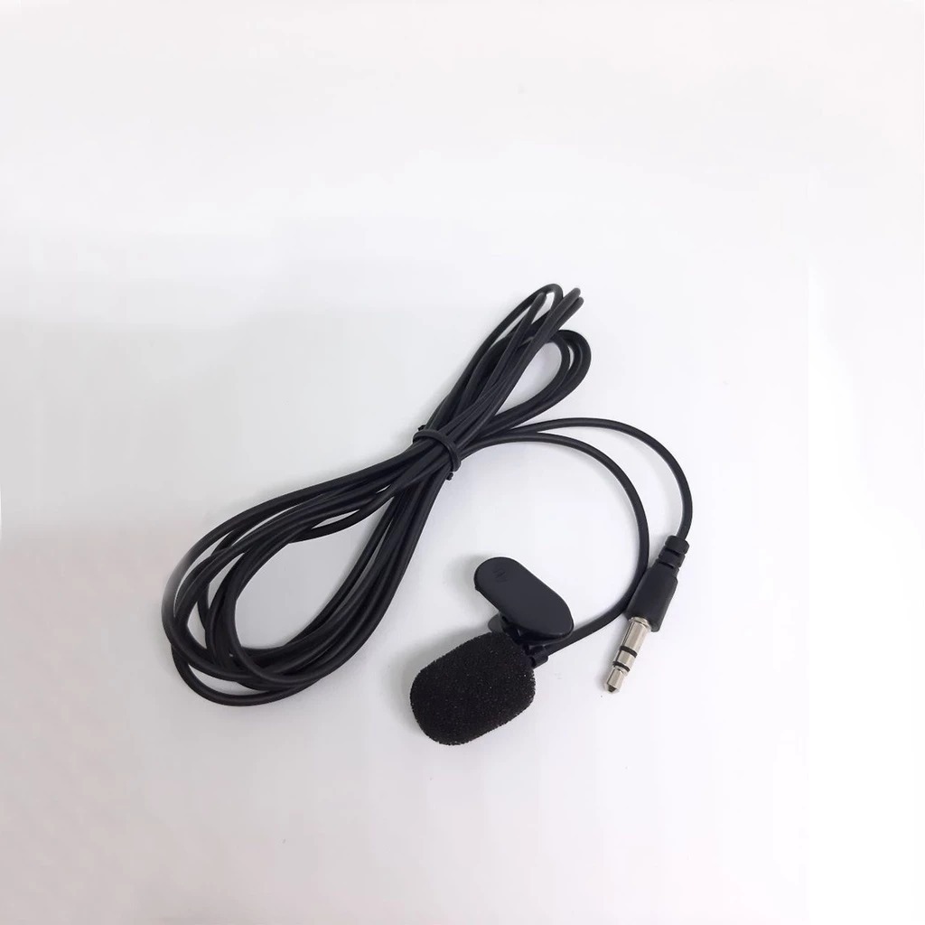 Microfone de Lapela para Youtubers Com Fio de 2 metros Stereo P2 3,5mm