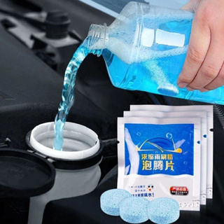 5/10 Peça Limpador De Parabrisa De Carro Detergente Limpa Vidros Concentrado Dose Filme Efervescente Sólido em Oferta na Shopee