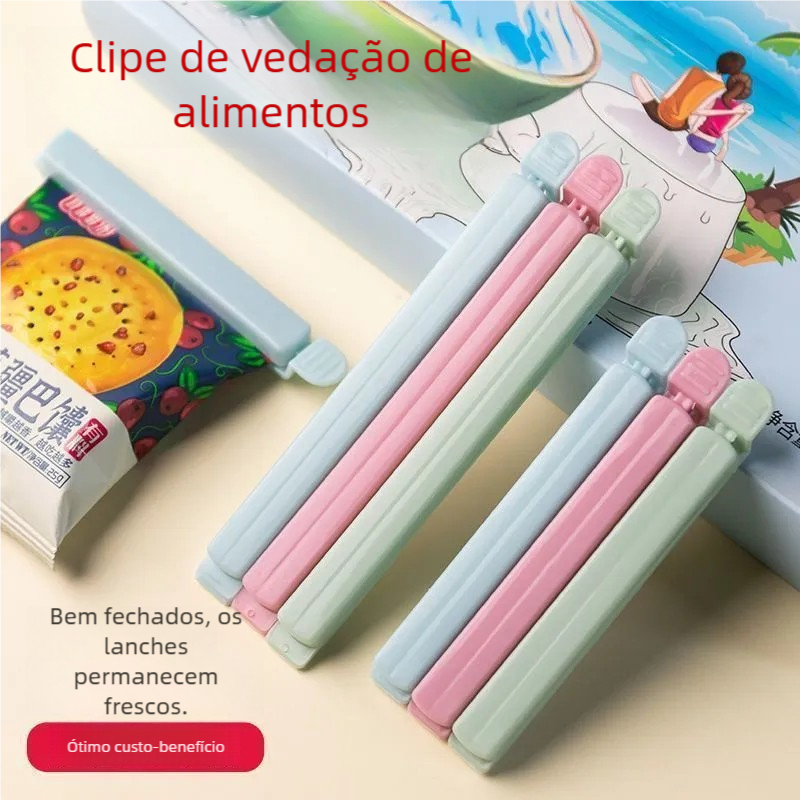 【Bestseller】Conjunto Lacre Prendedores – 12Uns 3 Tamanhos, Fecha Sacos e Embalagens!