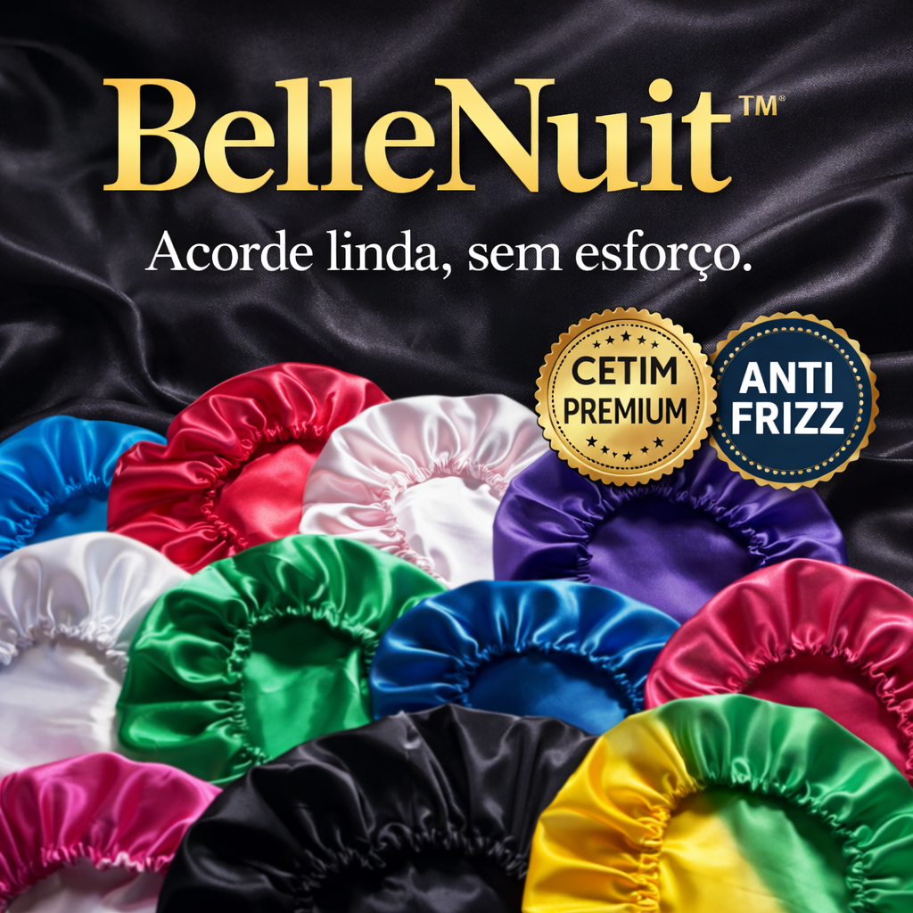 KiT  100 Toca de Cetim Anti Frizz Luxo Cabelo Belo Dormir Cores Sortidas Mantém os fios Alinhados