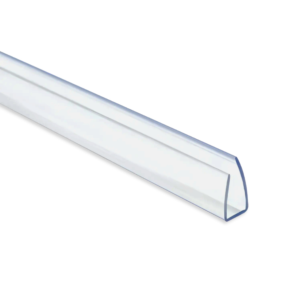 Perfil U Policarbonato 4mm E 6mm Acabamento Cristal 2,10 Metros