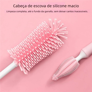 Ferramenta Limpeza 360° - Escova Silicone Pequena Mamadeira em Oferta na Shopee