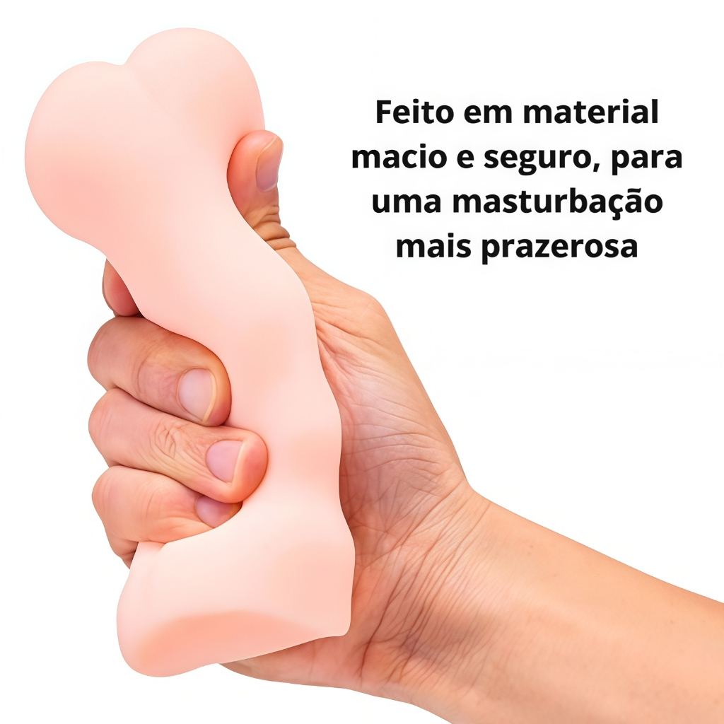 Masturbador Realista TPU Masculino – Portátil e Silencioso