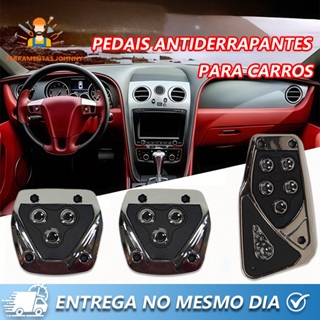 KIT 3PCS Pedaleiras Esportivas Automotiva Carros Tuning Acessórios Antiderrapante, preto premium,  para todos os carros em Oferta na Shopee
