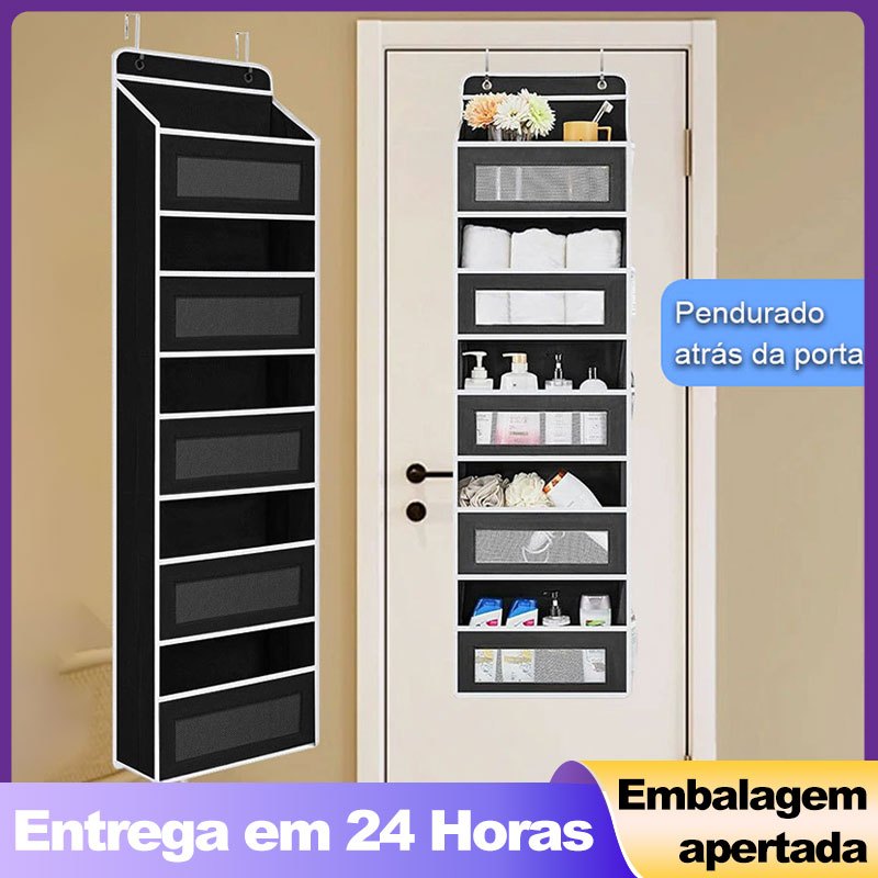 Organizador Vertical Pendível Multifuncional 5 Suportes Bolsas Cosméticos Porta de Tecido em Oferta na Shopee