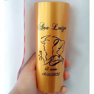 60 copos long drink DOURADOS personalizado em uma cor de gravação para casamento e festa em Oferta na Shopee